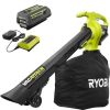 40V Vac Attack Cordless Leaf Vacuum/Mulcher with 5.0 AH Battery and Charger
