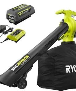 40V Vac Attack Cordless Leaf Vacuum/Mulcher with 5.0 AH Battery and Charger
