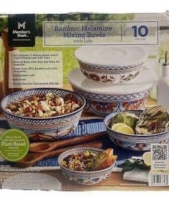 Member’s Mark Melamine Mixing Bowls with Lids 10 Piece