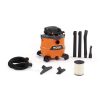 RIDGID 16 Gallon 6.5 Peak HP NXT Wet/Dry Shop Vacuum with Detachable Blower, Filter, Locking Hose and Accessories